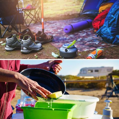 Dollar Tree Camping, Tin Foil Meals, Camping In A Tent, Tree Camping, Scared Of The Dark, 10 Dollar, Dollar Tree Hacks, Hanging Shoe Organizer, Fun Card Games