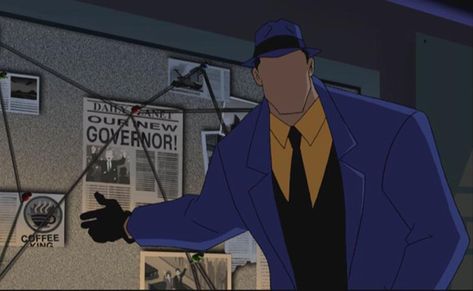 The Question is Vic Sage, vigilante protector of Hub City. He is a great martial artist and detective, an investigative reporter in his civilian identity. The Vic Sage, Dc Animated Universe, Noir Detective, Dc Animated, New Titan, Dc World, Justice League Unlimited, Dc Icons, Cool Car Drawings