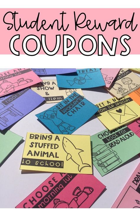 Classroom Reward System Preschool, Free Student Rewards, Free Classroom Rewards, Student Reward System, Student Reward Coupons, Classroom Reward Coupons, Classroom Management Rewards, Tk Classroom, Class Reward System