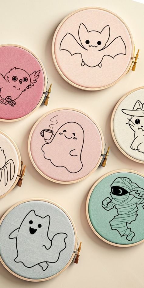 10 Spooky Halloween Embroidery Patterns for DIY Projects

Embroider your own spooky Halloween decorations with these 10 free patterns! #halloween #embroidery . #Couture #Zombies #Tela #Simple_Halloween_Embroidery Halloween Embroidery Ideas, Halloween Embroidery Patterns, Spooky Sewing, Halloween Hand Embroidery, Spooky Embroidery, Embroidery Couture, Embroidery Stickers, Ghost Embroidery, Patterns Halloween