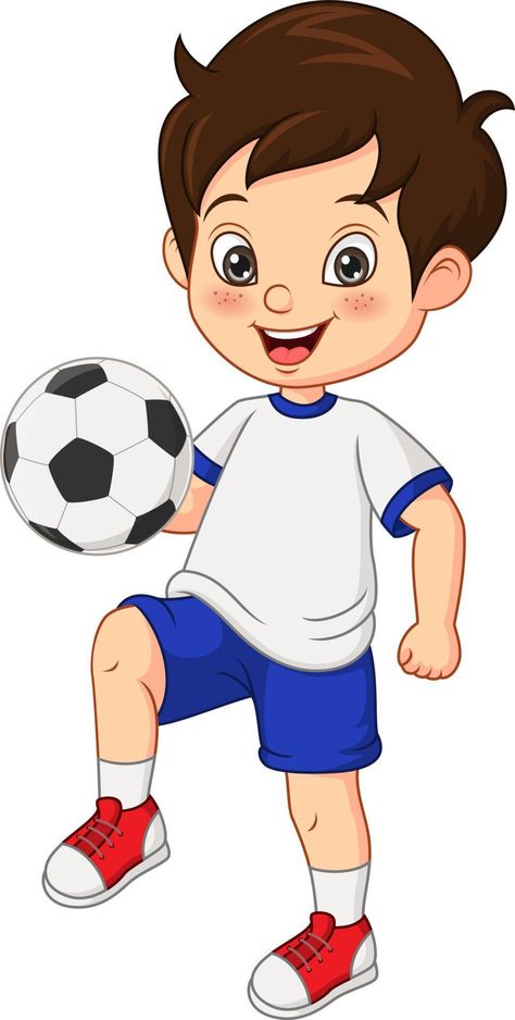 Boy Playing Football, Sports Day Decoration, Clipart Boy, Football Drawing, Sports Drawings, Kids Cartoon Characters, Boy Drawing