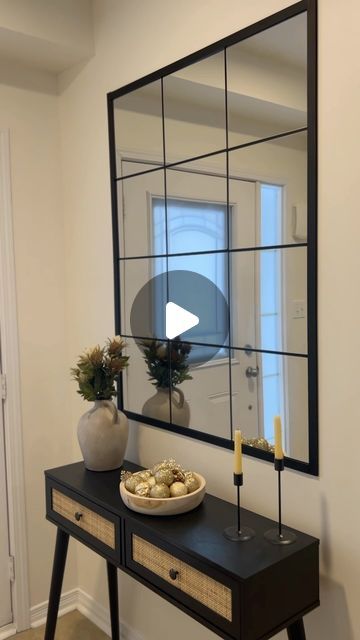 Ikea Wall Mirror, Ikea Mirror Wall, Ikea Mirror Hack, Simple Mirror, Home Decor Websites, Wall Mirror Diy, Ikea Mirror, Ikea Wall, Mirror Makeover