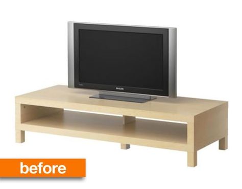 Before & After: IKEA LACK Space Age TV Stand — IKEAhackers Ikea Lack Tv Stand, Hemnes Tv Stand, Ikea Hemnes Tv, Tv Stand Ikea, Ikea Hemnes Tv Stand, Tv Stand Hack, Ikea Stand, Tv Rum, Tall Tv Stands