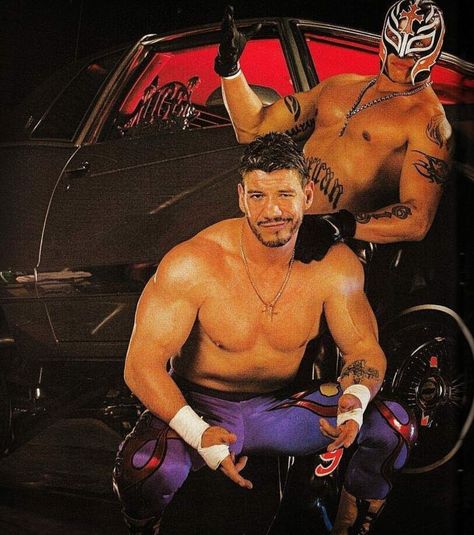 Rey Mysterio & Eddie Guerrero Wrestling Tattoos, Rey Mysterio 619, Mysterio Wwe, Wrestling Posters, Rey Mysterio, Eddie Guerrero, Wwe Pictures, Wwe Tna, Wrestling Stars