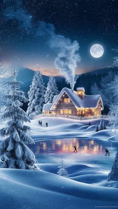 Winter Wonderland Aesthetic, Snowfall Wallpaper, Winter Scenes Wonderland, Snowy Wonderland, Winter Wonderland Wallpaper, Wonderland Wallpaper, Beautiful Winter Pictures, Winter Wallpapers, Winter Christmas Scenes