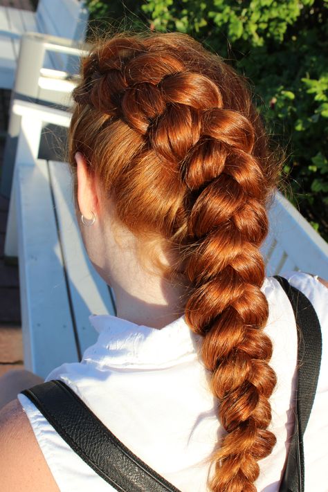 Ginger Hair Braids, Aspen Core, Pancake Braid, Redhead Braid, Braids Ginger, Auburn Red, Thick Braid, Ginger Women, Broken Promises