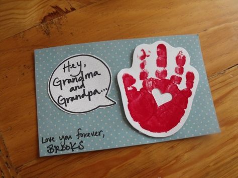 Free Preschool Christmas Crafts | 15 Grandparents Day Crafts & Activities Valentines Bricolage, Grandparents Day Crafts, Folding Origami, Ge Bort, Homemade Valentines, Grandma And Grandpa, Mors Dag, Grandparents Day, Valentine Day Crafts