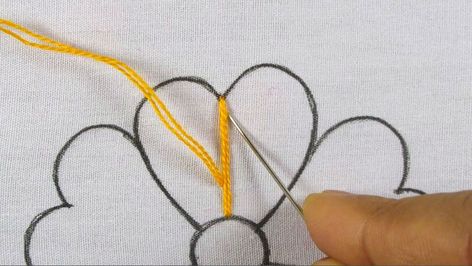 Hand Embroidery Tutorial, Sewing Needle, Needle Work, Modern Flower, Embroidery Needles, Embroidery For Beginners, Flower Embroidery, Hand Embroidery Designs, Amazing Flowers