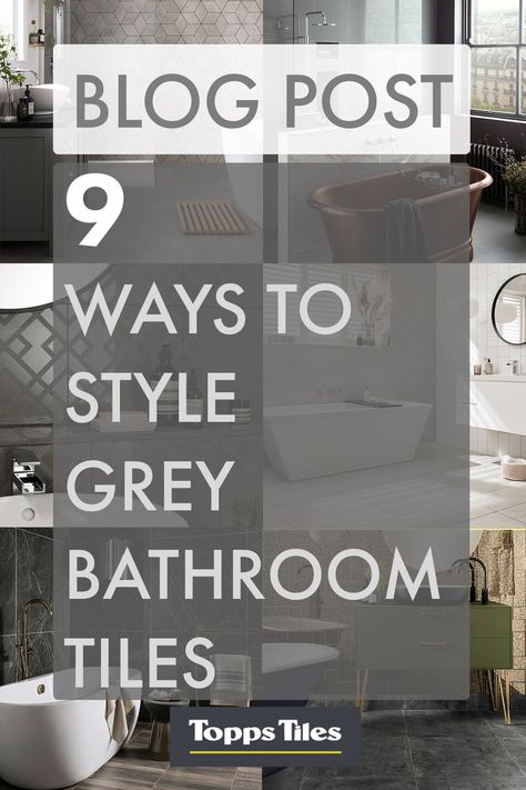 When renovating your home, it’s most common to stick to a neutral colour palette with bigger investment projects like the family bathroom and there’s nothing wrong with a good neutral scheme! It can be calming, easily adaptable over time and of course practical for reselling your home later. #toppstiles #tiles #bathrooms #kitchens #blogs #blogpost #styleblog #interiorblog #hometips #interiordesign #interiortrends Bathroom Grey Tiles Colour Schemes, Grey Toilet Tiles, Grey Bathroom Tiles Colour Schemes, Gray Tiles Bathroom, Grey Tile Bathroom Ideas Color Schemes, Bathroom Tile Color Schemes, Grey And Beige Bathroom, Bathroom Color Schemes Gray, Beige Bathroom Tile