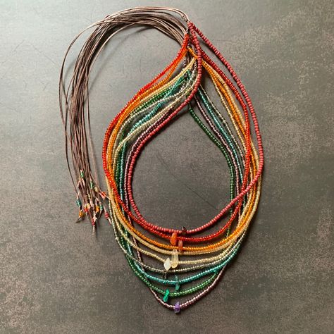 Gemstone Chokers | Skinny Necklace | Layering Necklace | Colourful Chokers | Autumn Colours | Adjustable Choker | Gift for Her | Seed Bead Choker Woven Choker, Champagne Necklace, Colorful Choker, Gemstone Choker Necklace, Quartz Choker, Gemstone Choker, Autumn Colours, Necklace Layering, Seed Bead Necklace