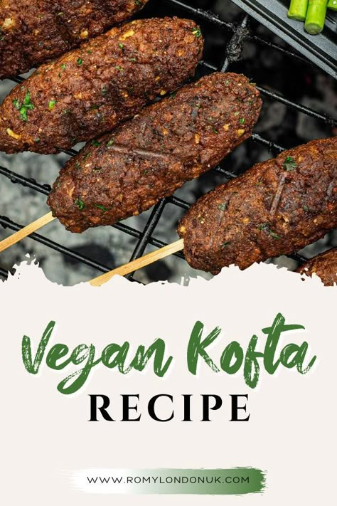 Vegan Kofta, Grilled Vegan, Vegan Kebab, Bbq Veggies, Vegan Bbq Recipes, Thanksgiving Dinner Ideas, Vegan Barbecue, Vegetarian Bbq, Kofta Recipe