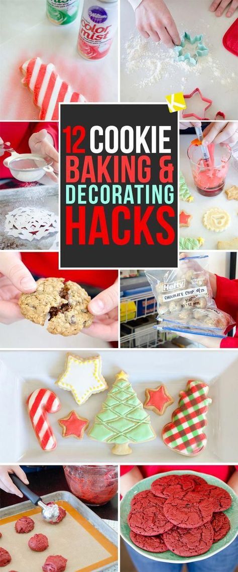 12 Game-Changing Cookie Baking & Decorating Hacks #christmascookingtips Cookie Baking Party Ideas, Christmas Cookie Hacks, Xmas Cookie Decorating Ideas, Cookie Decorating Tips And Tricks, Cookie Decorating Hacks, Holiday Hacks Christmas, Christmas Cookie Decorating Ideas, Cookie Decorating Tips, Christmas Cookie Decorating Party