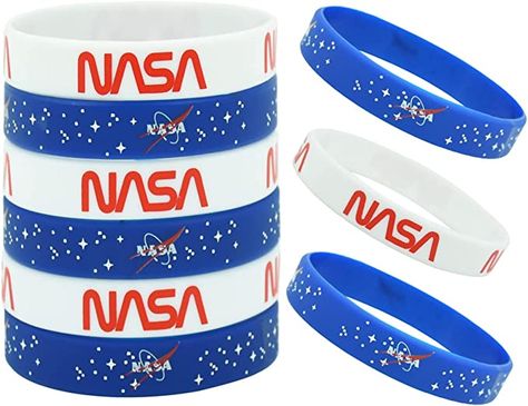 Nasa Party, Outer Space Design, Space Party Decorations, Space Theme Party, Outer Space Party, Outer Space Birthday, Space Birthday Party, Rubber Bracelets, Baby Shower Party Supplies