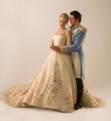 Cinderella Wedding Dress Lily James: Official Disney Cinderella Wedding Dress for Brides | Glamour Disney Cinderella Wedding Dress, Cinderella Wedding Dress, Disney Fairytale Wedding Dress, Movie Wedding Dresses, The Young Victoria, Cinderella 2015, Disney Wedding Dresses, White Ball Gowns, Wedding Dresses Cinderella