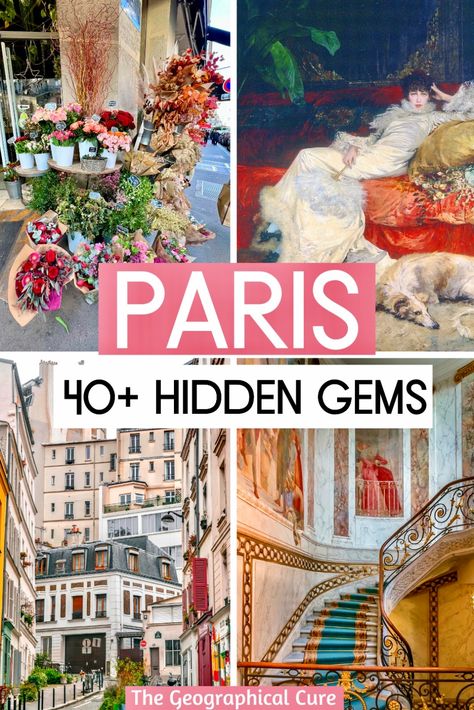 Looking for some unusual things to do in Paris? Here’s my guide to discovering 40+ hidden gems and secrets spots in Paris. There are so many amazing things to see and do in Paris. It's impossible to see everything. That means there are plenty of off the beaten path destinations in Paris where you can escape the crowds. Unique Things To Do In Paris | Paris Hidden Gems | Secret Paris | Underrated Places In Paris | Pretty Places In Paris | Offbeat Paris Destinations | What To Do In Paris Paris Destinations, Hidden Gems In Paris, Paris Hidden Gems, Secret Paris, What To Do In Paris, Spots In Paris, Paris Things To Do, Places In Paris, Vacation 2024