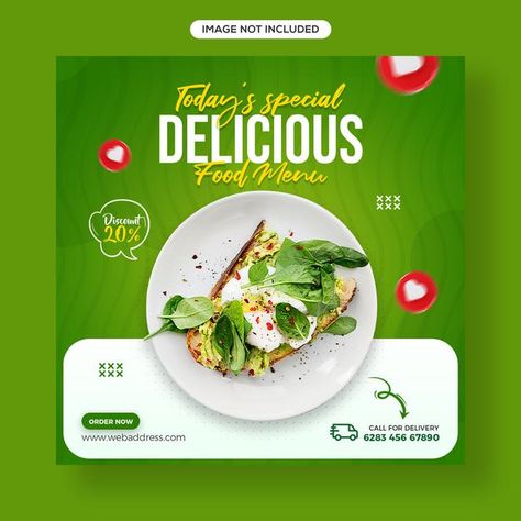 Food Posters, Interior Design Instagram, Facebook Cover Design, Social Media Advertising Design, Instagram Banner, Facebook Cover Template, Publicidad Creativa, Food Graphic Design, Food Backgrounds