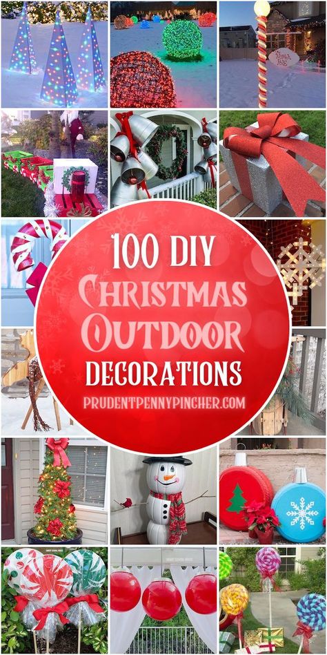 Diy Outdoor Snowman, Diy Christmas Yard Decorations, Christmas Outdoor Decorations, Christmas Extravaganza, Outdoor Christmas Decorations Yard, Outdoor Christmas Diy, Outside Christmas Decorations, Christmas Lollipops, Holidays Ideas