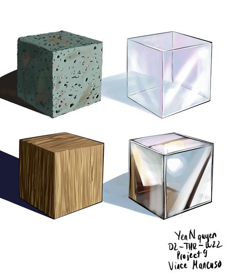 Glass Drawing Digital, Glass Cube Drawing, Glass Box Drawing, Glass Marker Drawing, Glass Rendering Marker, Glass Texture Drawing, Cube Draw, Glass Rendering, Glass Sketch