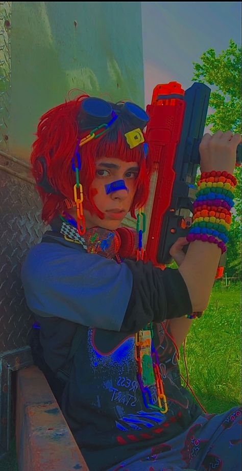 #kandi #kandikid #kidcore #clowncore #weirdcore #oddcore #2000s #y2k #nostalgia #aesthetic #alt #alternative #edgy #tumbler #tumbleraesthetic #kidcorefashion #outfits #ootd Kidcore Oc, Kidcore Pfp, Clowncore Outfit, Weirdcore Outfits, Kid Core Outfits, Kidcore Outfit, Kidcore Fashion, Clowncore Aesthetic, Grunge Kidcore