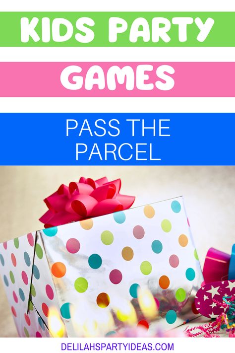 Kids Party Games Pass the parcel Pass The Parcel Ideas, Pass The Parcel Game, Party Games Group, Preschool Birthday, Pass The Parcel, Adult Party Games, Game Pass, Kids Party Games, Party Game