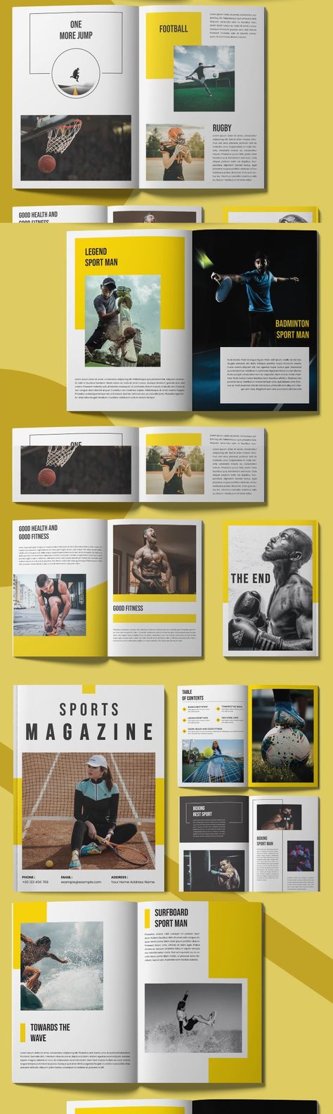 Sports Magazine Template Layout Sport Magazine Layout Design, Sports Magazine Layout, Sports Magazine Design, Magazine Template Layout, Word Layout, Magazine Page Layouts, Cricket Australia, Sport Magazine, Advertisement Template