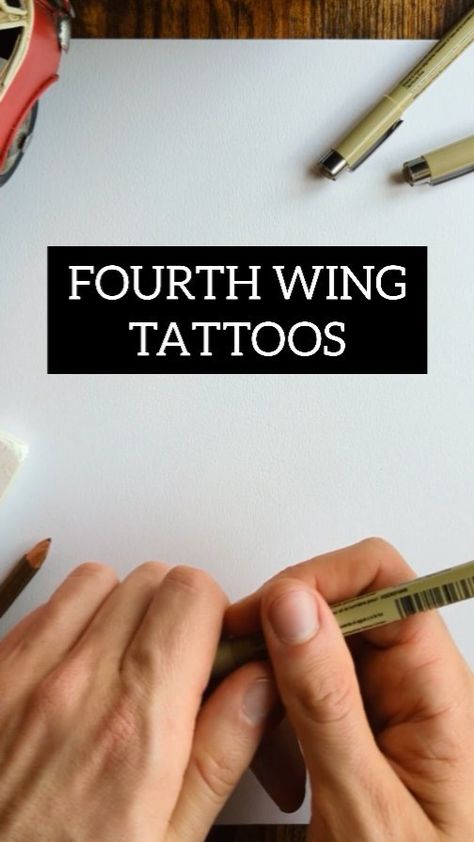 Josh Duke ~ Illustrator | Fourth Wing Tattoos | Instagram Tairn And Andarna Tattoo, Hunting Adeline Tattoo, Fourth Wing Party Ideas, Fourth Wing Tattoo Designs, Forth Wing Tattoo Ideas, Fourth Wing Tattoo Ideas, Fourth Wing Tattoo, Wing Tattoos, Tattoos Instagram