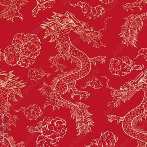 Chinese Red Aesthetic, Red Illustration Aesthetic, Red Aesthetic Vintage Retro, Red Dragon Aesthetic, Chinese Dragon Aesthetic, Cute Red Aesthetic, White And Red Aesthetic, Red Aesthetic Vintage, Red Chinese Dragon