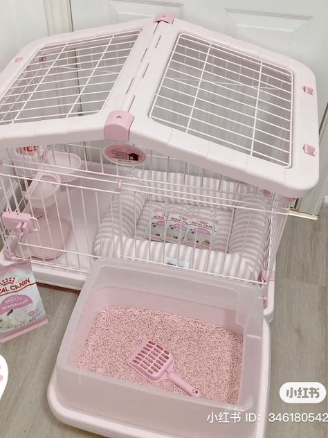 Pink Cat Decor, Cute Cat Things To Buy, Pink Litter Box, Cute Pet Supplies, Pink Cat Stuff, Pink Cat Accessories, Kitten Items, Cute Cat Room, Cute Cat Things