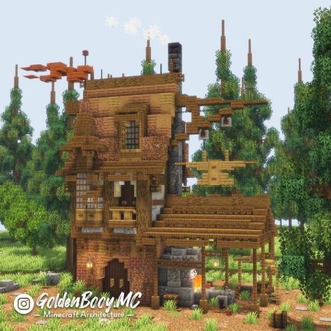 Minecraft Building Ideas Blacksmith, Minecraft Medieval Blacksmith House, Minecraft Blacksmith Building, Minecraft Blacksmith Upgrade, Minecraft Medieval Potion Shop, Minecraft Detailed Houses, Minecraft Village Blacksmith, Blacksmith Minecraft Build, Minecraft Library Medieval