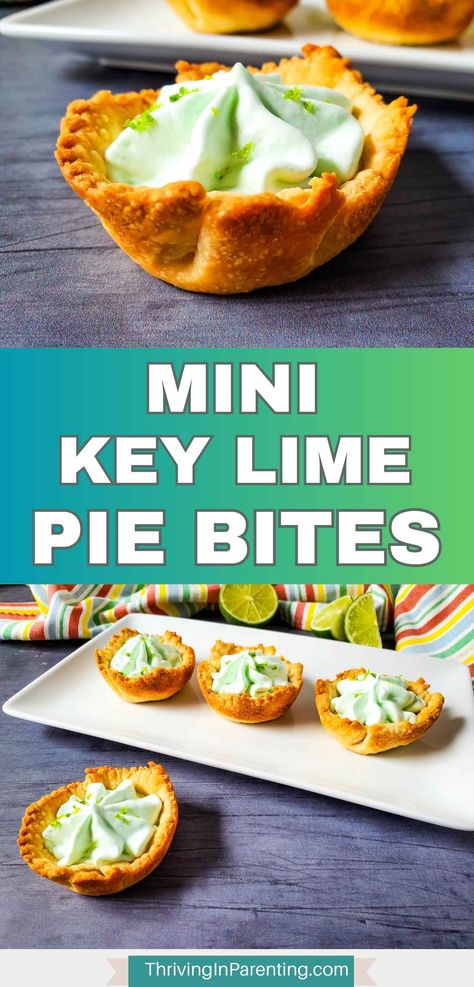 Heavenly No Bake Mini Key Lime Pies, Mini Key Lime Pie Bites, Key Lime Bites, Mini Key Lime Pie, Key Lime Pie Bites, Mini Key Lime Pies, Mini Tarts, Individual Pies, Keylime Pie Recipe