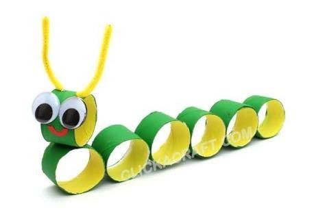 Animais de jardim com rolo de papel higiênico. Caterpillar Craft, Toilet Roll Craft, Toilet Paper Crafts, Toilet Paper Roll Crafts, Paper Roll Crafts, Paper Towel Roll Crafts, Paper Rolls, Childrens Crafts, Toilet Paper Roll