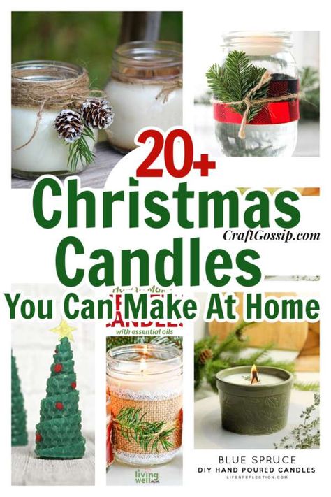 20 DIY Christmas Candles To Make Your House Smell Amazing – Candle Making Homemade Candles Christmas Gift, Making Christmas Candles Diy, Homemade Christmas Candles Ideas, Homemade Christmas Candles Diy Gifts, Candle Making Diy Homemade, Making Christmas Candles, Diy Christmas Candles Gift, Christmas Tree Candles Diy, Diy Christmas Candles Decorations