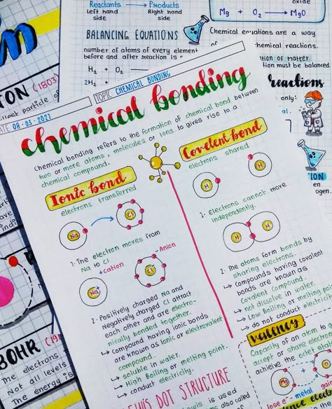 Bonding Chemistry, Biochemistry Notes, Chemical Bonding, Chemistry Study Guide, 11th Chemistry, Chemistry Projects, Chemistry Basics, Study Chemistry, Chemistry Classroom