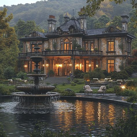 Immerse in the splendor of a Historic Estate in the Queen Anne style, in England's Lake District, 10,000 sqft. Natural light enhances muted color grading, showcasing intricate Queen Anne design. Let this AI marvel inspire your historical luxury retreat. Can you hear the melodious bird songs or envision a serene stroll by the fountain? Share your thoughts! 🌳🏰 #DreamHomeInspiration #LuxuryInteriors #QueenAnneStyle #EnglishCountryside #NatureLuxury #LuxuryLiving #LuxuryDesign #LuxuryLifestyle #HomeGoals #InspiringHomes #LuxuryTravel #HistoricElegance Lake Mansion, Lake Aesthetics, Estate Mansion, Housing Plan, Queen Anne House, Lake District England, Big Pools, Paris Dream, Queen Anne Style