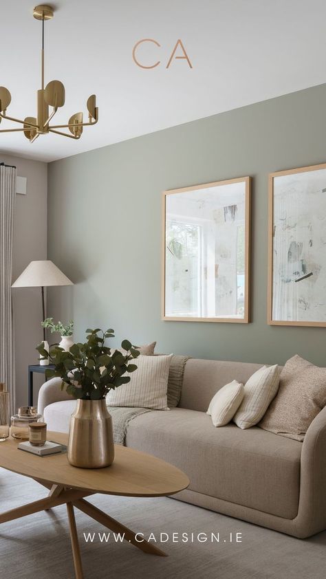 Green Color For Living Room Walls, Light Colors Living Room Ideas, Living Room Pallet Colors, Natural Coloured Living Room, Natural Colour Home Decor, Calm Home Decor Inspiration, Room Colour Pallet Ideas, Living Room Ideas Natural Colours, Natural Colour Lounge Ideas