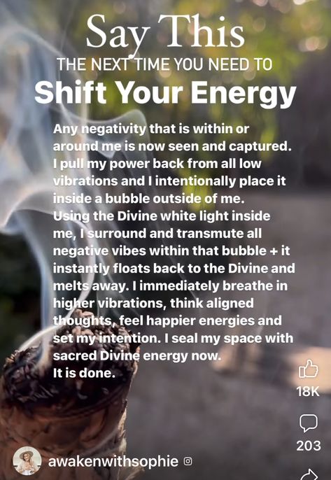 Spells For Energy And Motivation, Transmute Energy Spell, Energy Healing Quotes, Smudging Prayer, Cleansing Energy, Healing Affirmations, Energy Healing Spirituality, Awakening Quotes, Spiritual Cleansing