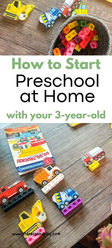 How to get started with Preschool Homeschool with your toddler and preschool aged child. It is a simple guide to help you have a successful learning year with your child. Homeschooling For Preschoolers, Homeschool Prek Ideas, Tips For Teaching Preschoolers, Homeschooling With A Toddler, Homeschooling With A Newborn, Homeschool Room Preschool, Preschool Prep At Home, How To Homeschool Preschool, Preschool Homeschool Set Up Small Space