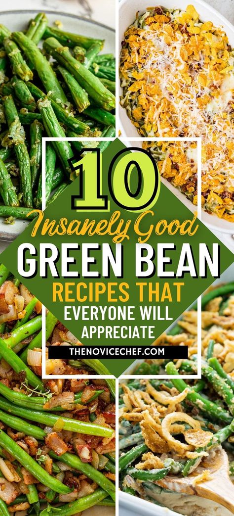 Easy Smothered Green Beans, Easy Green Side Dish, Ideas For Green Beans, Ww Green Bean Recipes, Recipes For Green Beans Side Dishes, Unique Green Bean Recipes, Tasty Green Beans Recipe, Main Dishes With Green Beans, Pan Cooked Green Beans