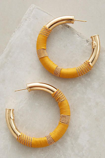 Porto Suede Hoops - anthropologie.com Pinterest Jewelry, Yellow Jewelry, Earrings Inspiration, Women's Jewelry And Accessories, Bijoux Diy, Lovely Jewellery, Nature Jewelry, Bling Bling, Amazing Jewelry