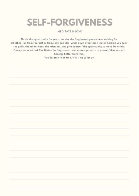 Forgiveness Letter, Letter To Myself, Counseling Tools, Letter To Yourself, Forgive Me, You Deserve, Counseling, Letting Go, Psychology