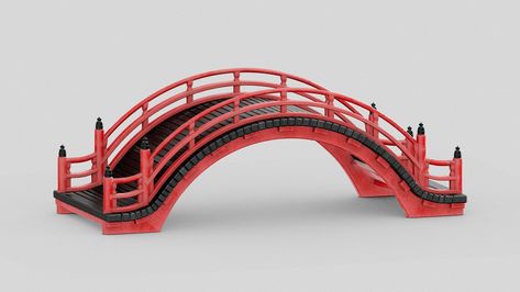 Japan Diorama, Japan Bridge, Chinese Bridge, Japanese Bridge, Mini Zen Garden, Ancient Japan, Asian Garden, Arch Bridge, Chinese Garden