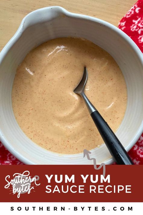 This Homemade Yum Yum Sauce Recipe is inspired by Japanese steakhouse sauces. Hibachi sauce is tangy, savory, and perfect for dipping or drizzling! Yumyum Sauce Recipe, Yumyum Sauce, Homemade Yum Yum Sauce, Hibachi Sauce, Yum Sauce Recipe, Yum Yum Sauce Recipe, Easy Sauce Recipe, Yum Sauce, Japanese Steakhouse