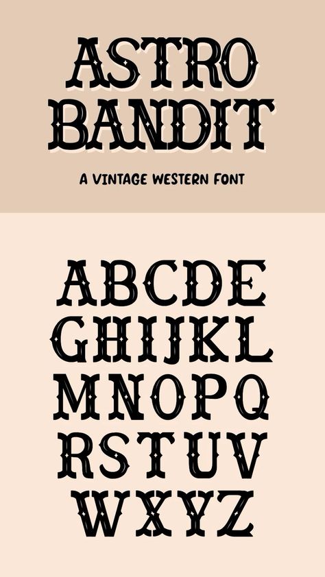 Fonts For Designers Boho Font Alphabet, Western Fonts Alphabet, Old Western Font, Western Font Tattoo, Rustic Fonts Alphabet, Western Font Alphabet, Vintage Typography Alphabet, Western Typeface, Snowcone Stand