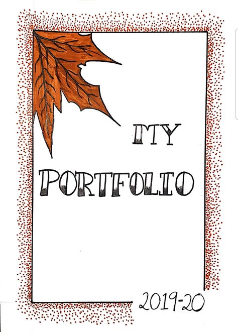 Autumn themed cover page ideas for projects and submissions.... Project Ideas For Front Page, Designs For Cover Page Of Project, Design For Projects On Paper Border Cute, Urdu Project Cover Page Ideas, Cover Page Design For Portfolio, Best Front Page Design For Project, Project Cover Page Border Design, Borders For Projects Paper, Book Front Page Design Ideas