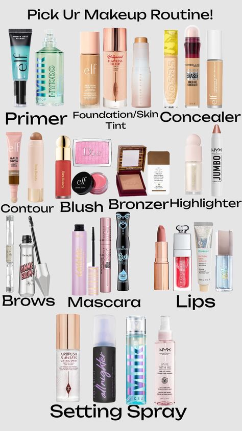 Pick Your Makeup Routine! #preppy #makeup #preppymakeup #pickyourmakeup #pickyourmakeuproutine Preppy Makeup Routine, Pick Your Makeup, Preppy Makeup, Makeup Routine, Makeup, Make Up