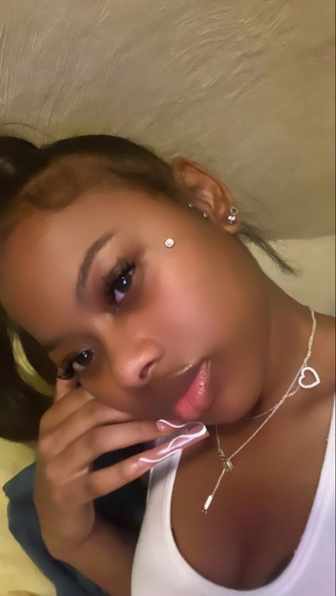 Face Dermal Piercing Under Eye, Face Cheek Piercing, Undereye Piercings, Face Dermal Piercing Black Woman, Cheekbone Dermal Piercing, Face Dermal Piercing Cheek, Face Dermal Black Woman, Dermal Piercing Black Women, Face Dermal Piercing Eye