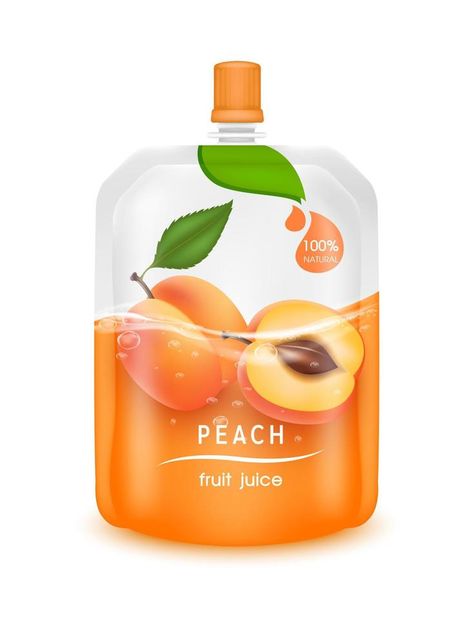 Fruit Drink Packaging Design, Peach Packaging Design, Peach Packaging, Juice Jelly, Jelly Drink, Red Packaging, Juice Ad, Drinks Packaging, Fruit Beer