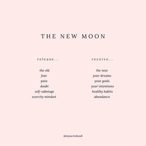 happy new moon 🌙 with each new moon we complete one cycle and begin once again; as the moon descends into her rebirth so do we 🌘 you can work with the energy of the new moon by channeling your energy to your desires and setting intentions for what you want to create over the next mont 12 months ✨ call to crystal energy to amplify your intentions, help you manifest & keep you grounded 🩷 www.mysacredsoul.co.uk #newmoon #newmoonritual #newmoonintentions #newmoonmagic #newmoonrituals #newm... New Moon Intention Setting, New Moon October 2024, How To Set New Moon Intentions, Moons Of 2024, New Moon Crystals, New Moon Meaning, New Moon Intentions, Moon Information, Moon Intentions