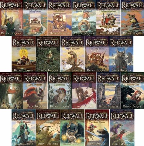 Brian Jacques Redwall Series Set (Book 1-20): Redwall; Mossflower; Mattimeo; Mariel of Redwall; Salamandastron; Martin the Warrior; Bellmaker; Outcast of Redwall; Pearls of Lutra; Long Patrol; Marlfox; Legend of Luke; Lord Brocktree; Taggerung; Triss: Brian Jacques: 9780077381127: Amazon.com: Books Martin The Warrior, Redwall Abbey, Redwall Series, Forest Creatures, Fantasy Book, The Warrior, Adventure Story, Books For Boys, Book Bundles