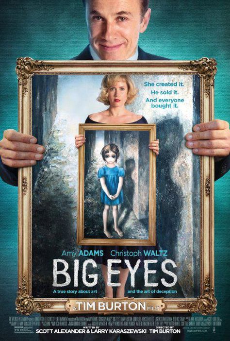 Tim Burton's Big Eyes Movie Poster Big Eyes Movie, Walter Keane, Big Eyes 2014, Krysten Ritter, Bon Film, American Hustle, Christoph Waltz, Tim Burton Films, Tim Burton Movie